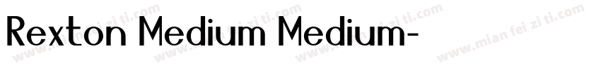 Rexton Medium Medium字体转换